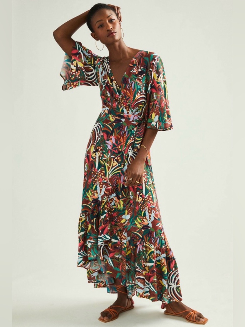 Farm Rio Wrap Maxi Dress